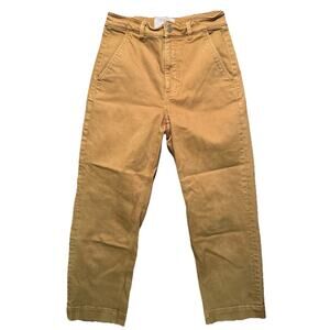 Everlane Jeans Womens Size 4 Brown Cropped Straight Mid Rise Denim